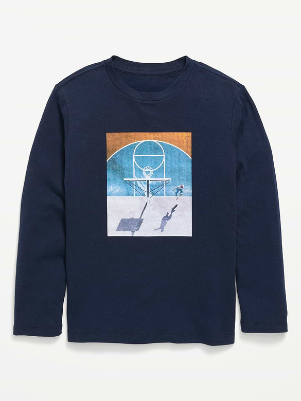 Long-Sleeve Graphic T-Shirt for Boys