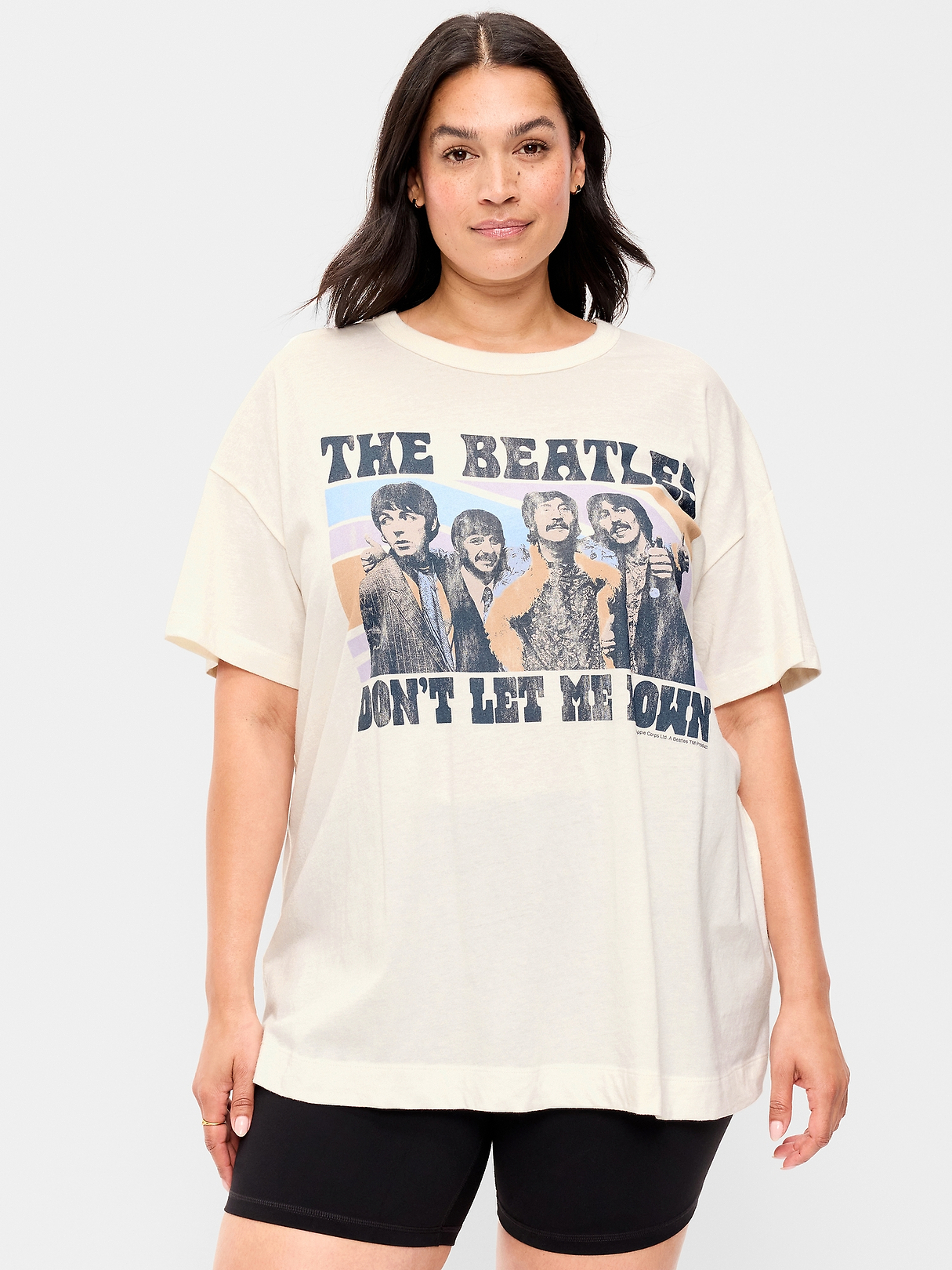 The Beatles™ Oversized Tunic T-Shirt | Old Navy