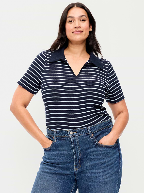 Keyhole Polo Top