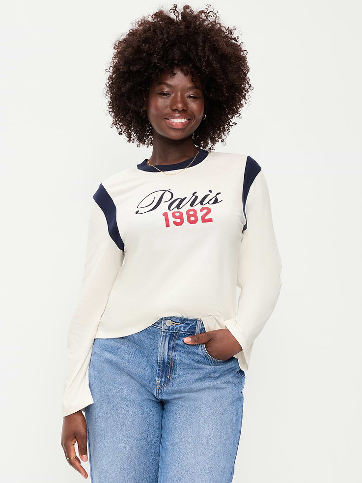 Image number 5 showing, EveryWear Long-Sleeve Graphic T-Shirt