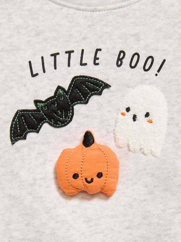 Long-Sleeve Graphic Sweatshirt and Pants Set for Baby