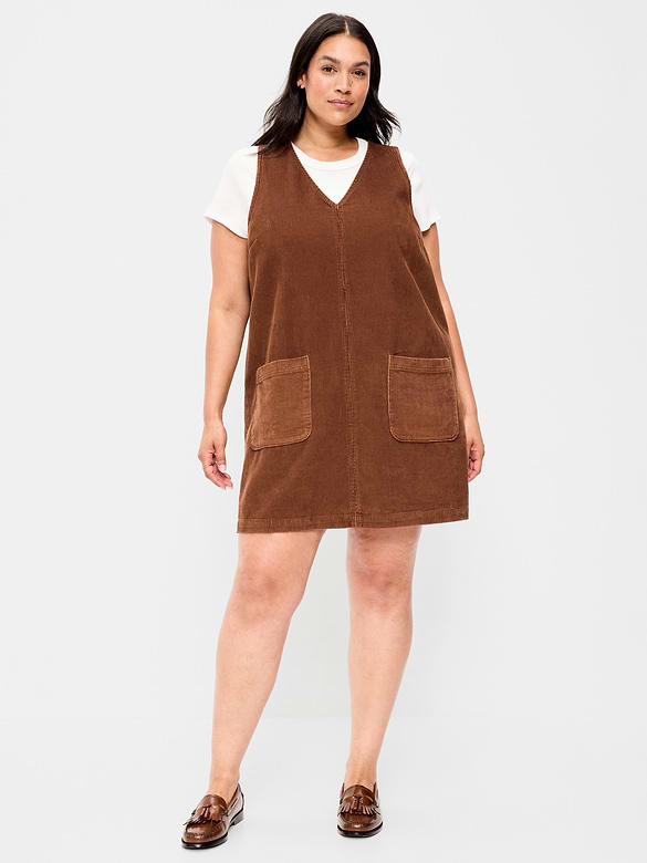 Sleeveless Pinafore Mini Dress