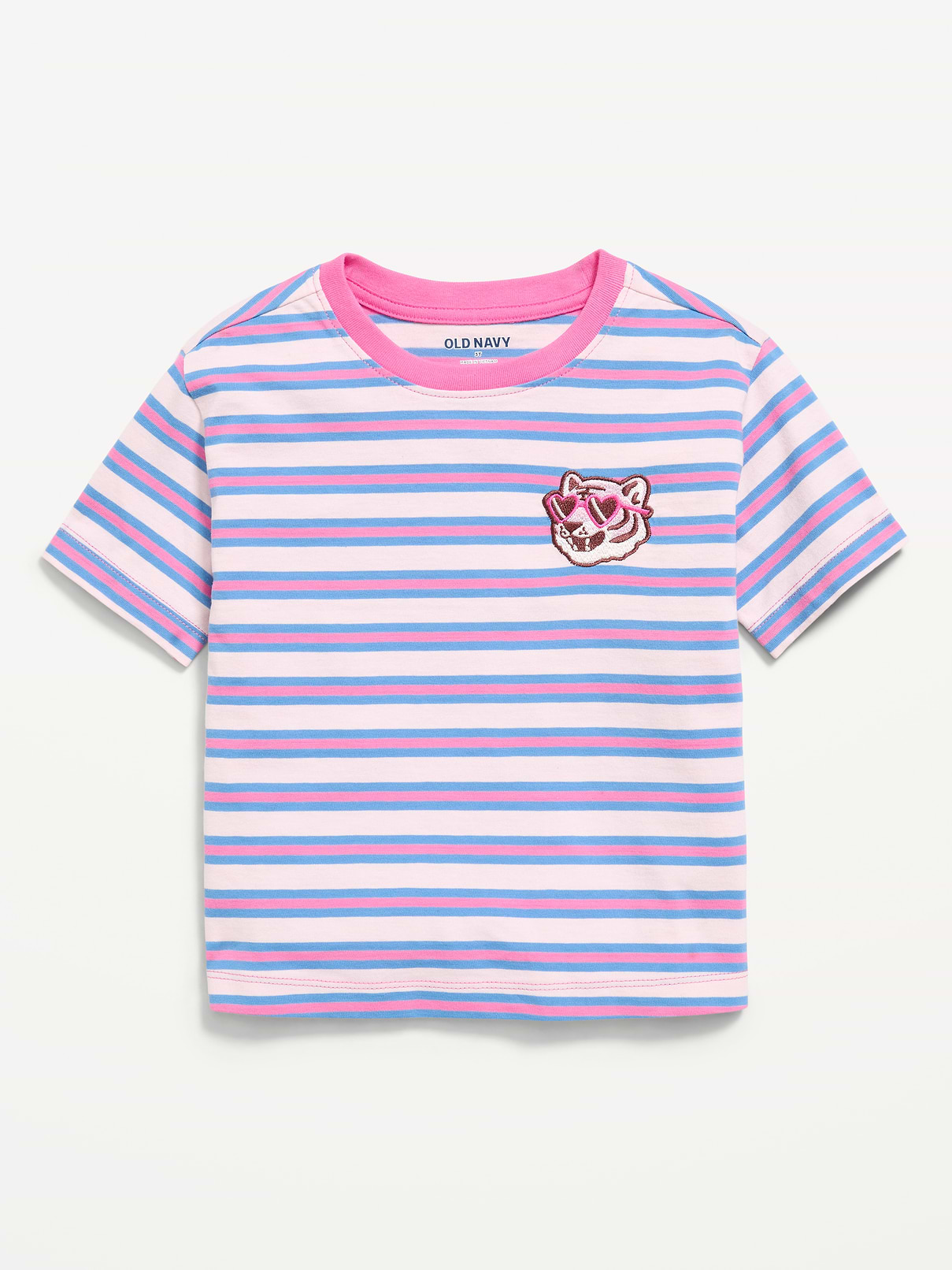 L'image numéro 1 présente T-shirt à manches courtes à imprimé pour toute-petite