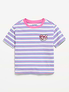 L'image numéro 1 présente T-shirt à manches courtes à imprimé pour toute-petite