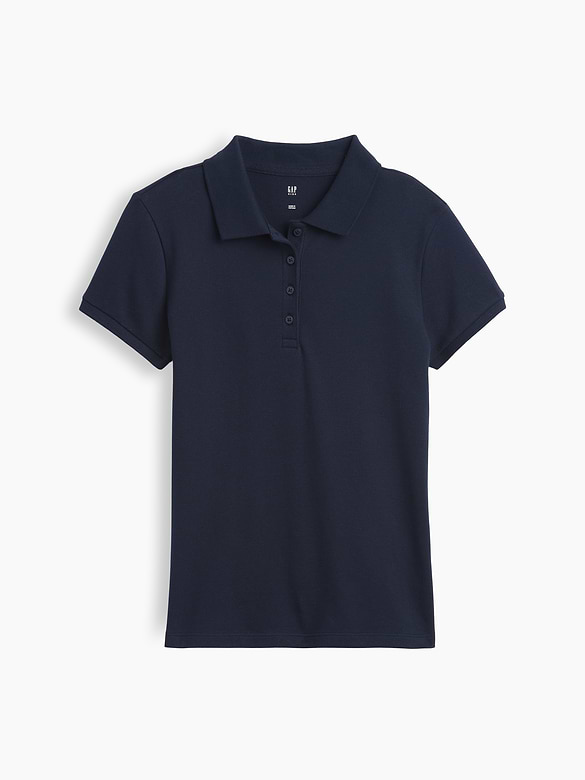 Kids Uniform Stretch Pique Polo Shirt