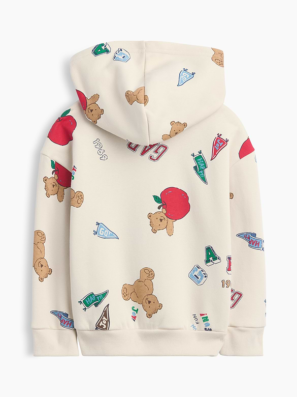 babyGap Relaxed Print Logo Zip Hoodie