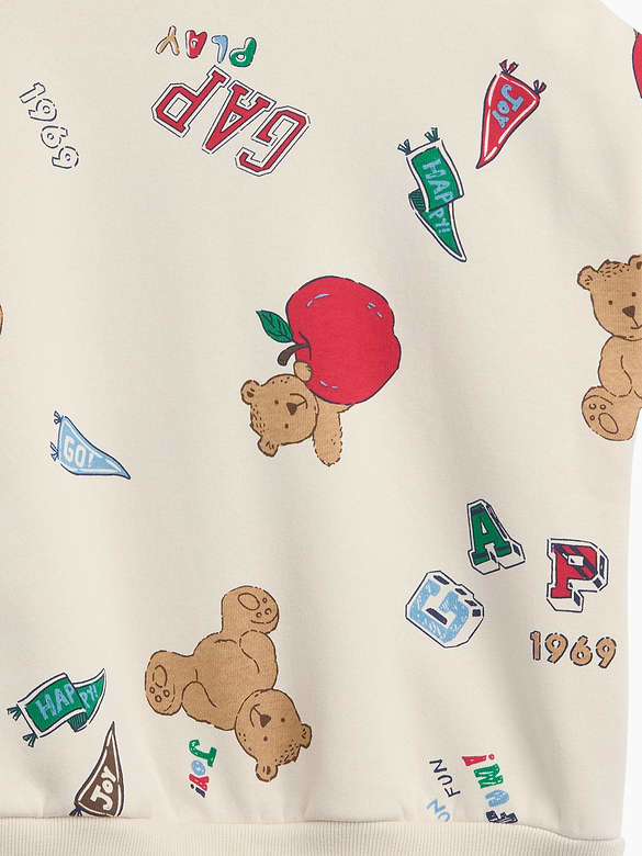 babyGap Relaxed Print Logo Zip Hoodie