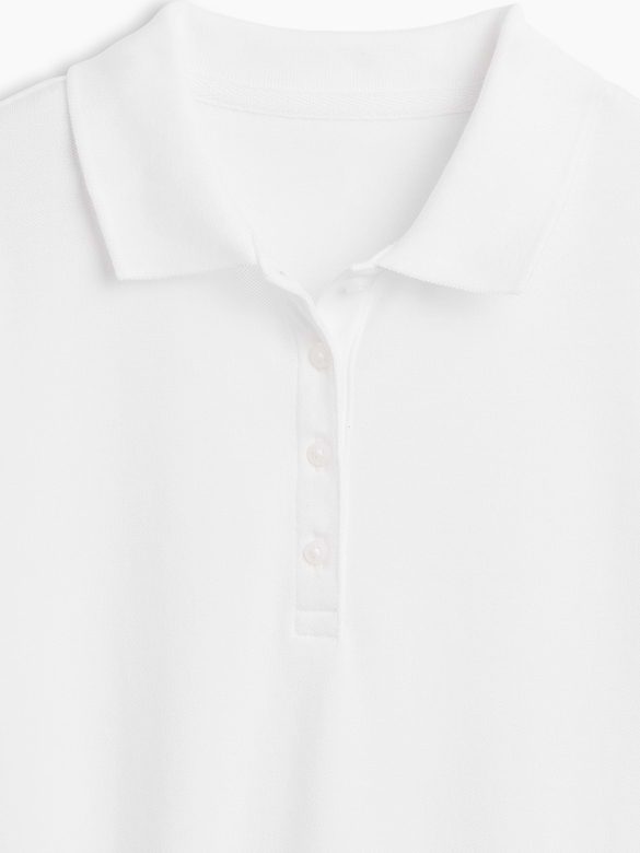 Kids Uniform Stretch Pique Polo Shirt