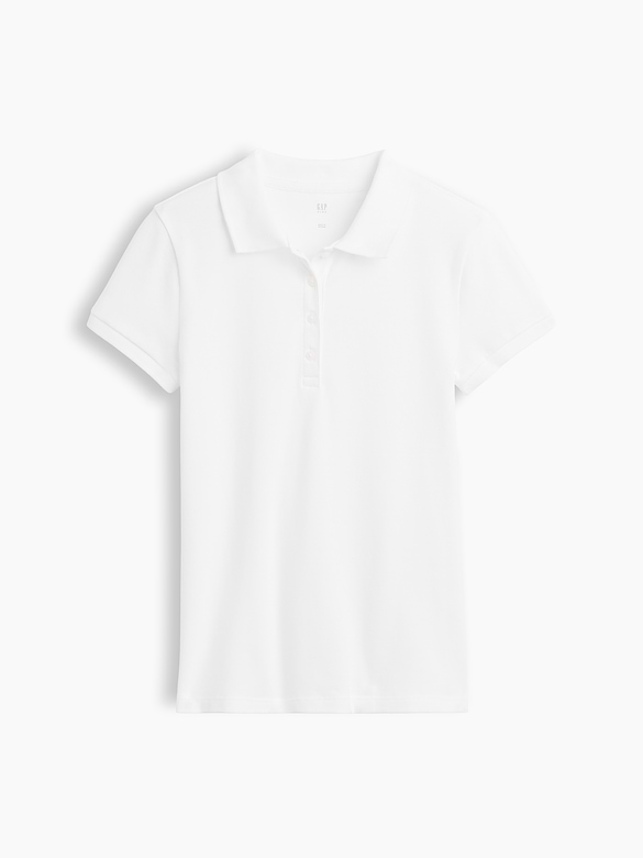 Kids Uniform Stretch Pique Polo Shirt