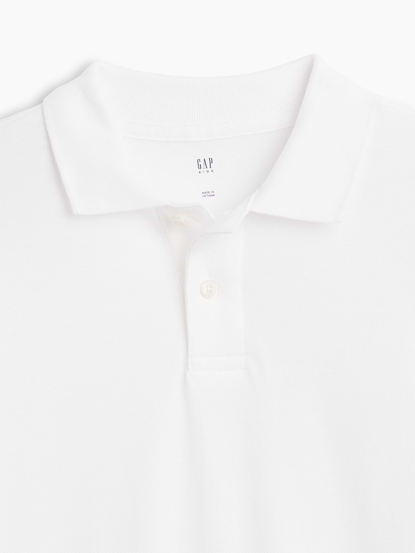 Kids Uniform Pique Polo Shirt