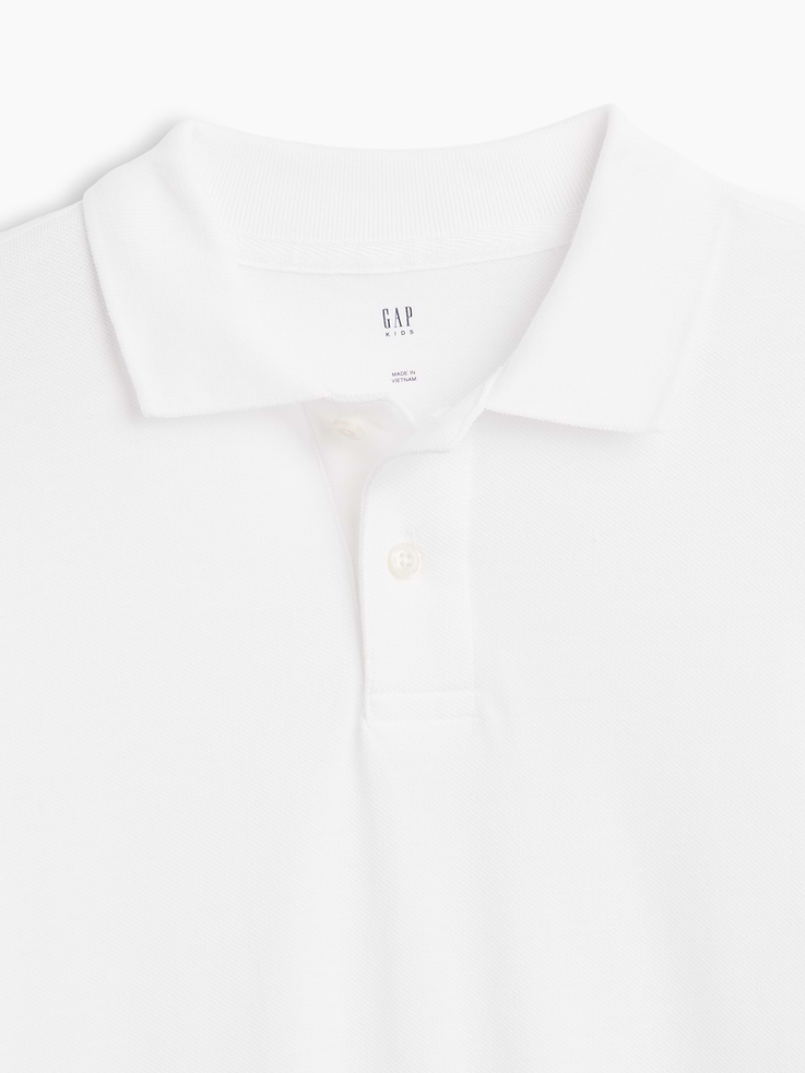 Image number 3 showing, Kids Uniform Pique Polo Shirt
