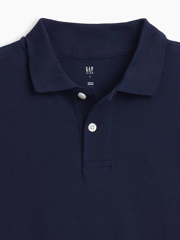 Kids Uniform Pique Polo Shirt