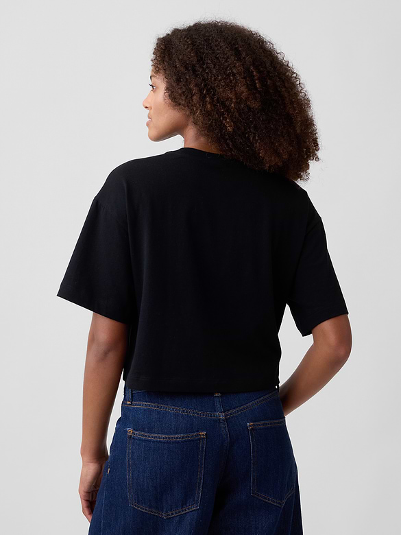 Relaxed Cropped Crewneck T-Shirt