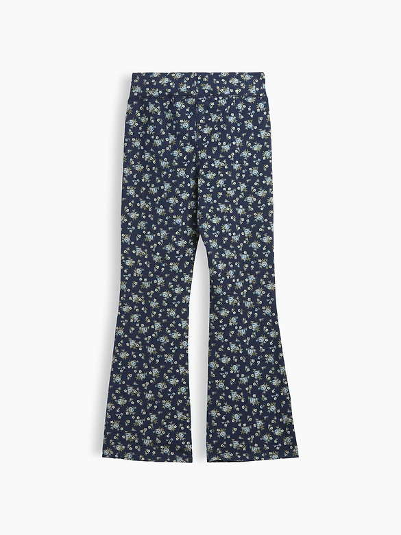 Kids Print Stretch Jersey Flare Leggings