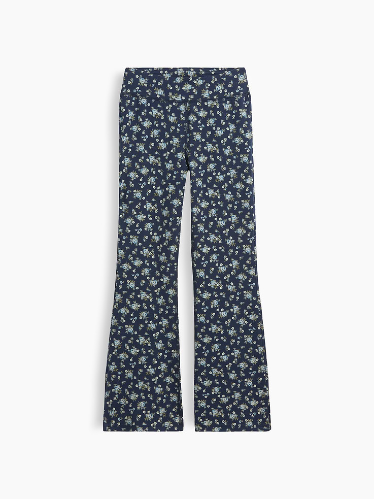 Image number 1 showing, Kids Print Stretch Jersey Flare Leggings