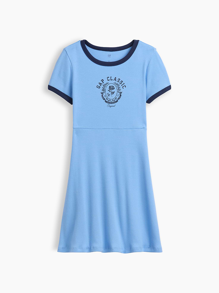 Image number 1 showing, Kids Ribbed Dress
