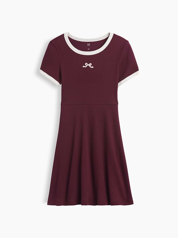 Kids Ribbed Dress