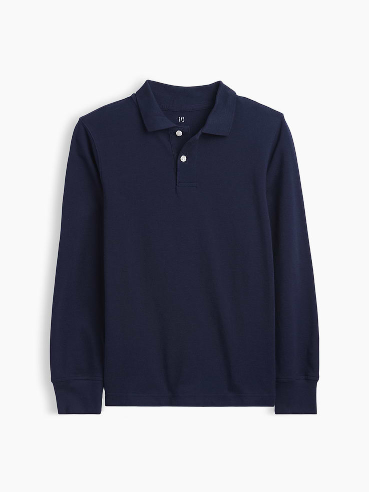 Image number 1 showing, Kids Uniform Pique Polo Shirt