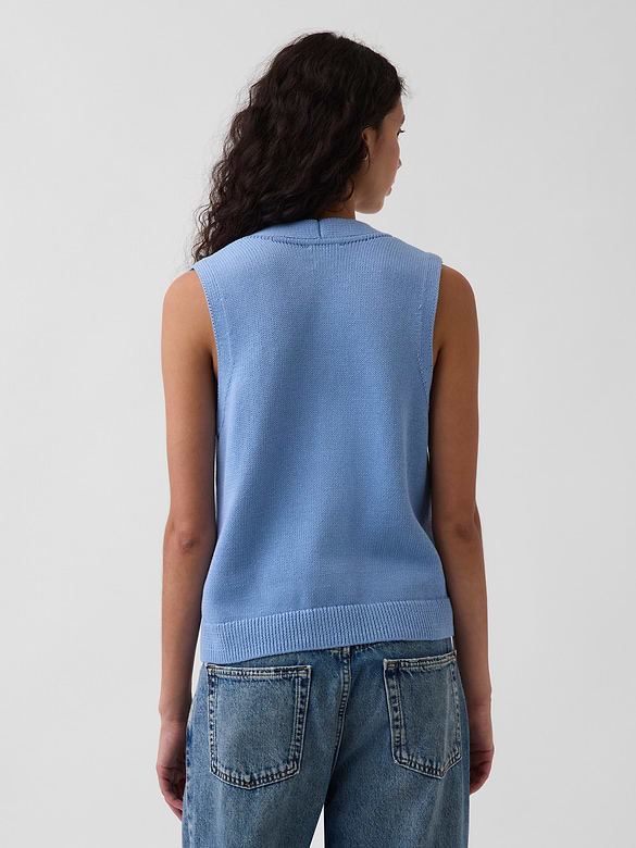 100% Cotton Pocket Sweater Vest
