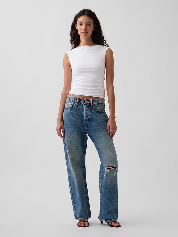 CloseKnit Jersey Ruched Crop Top