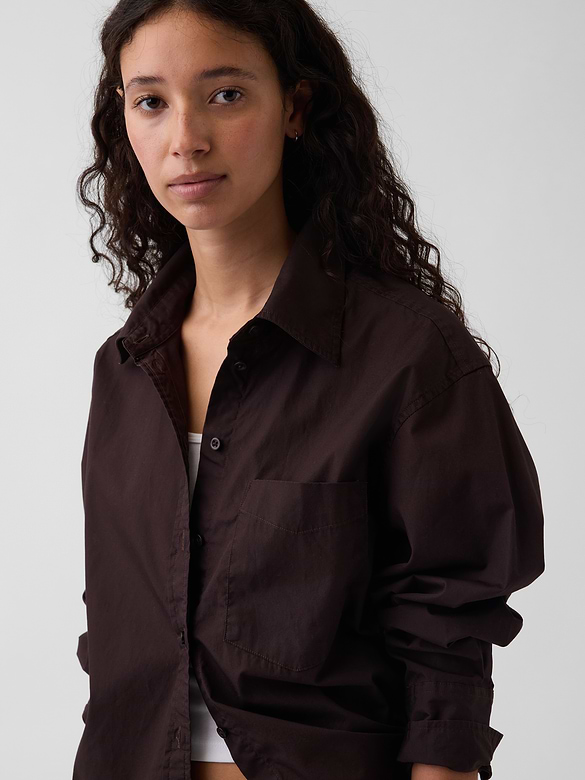 Organic Cotton Poplin Big Shirt