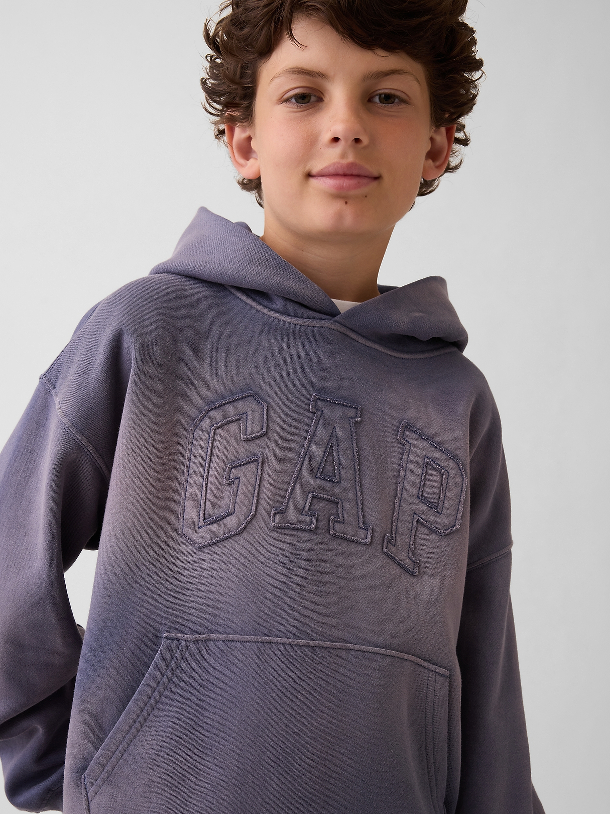 Kids VintageSoft Relaxed Logo Hoodie | Gap