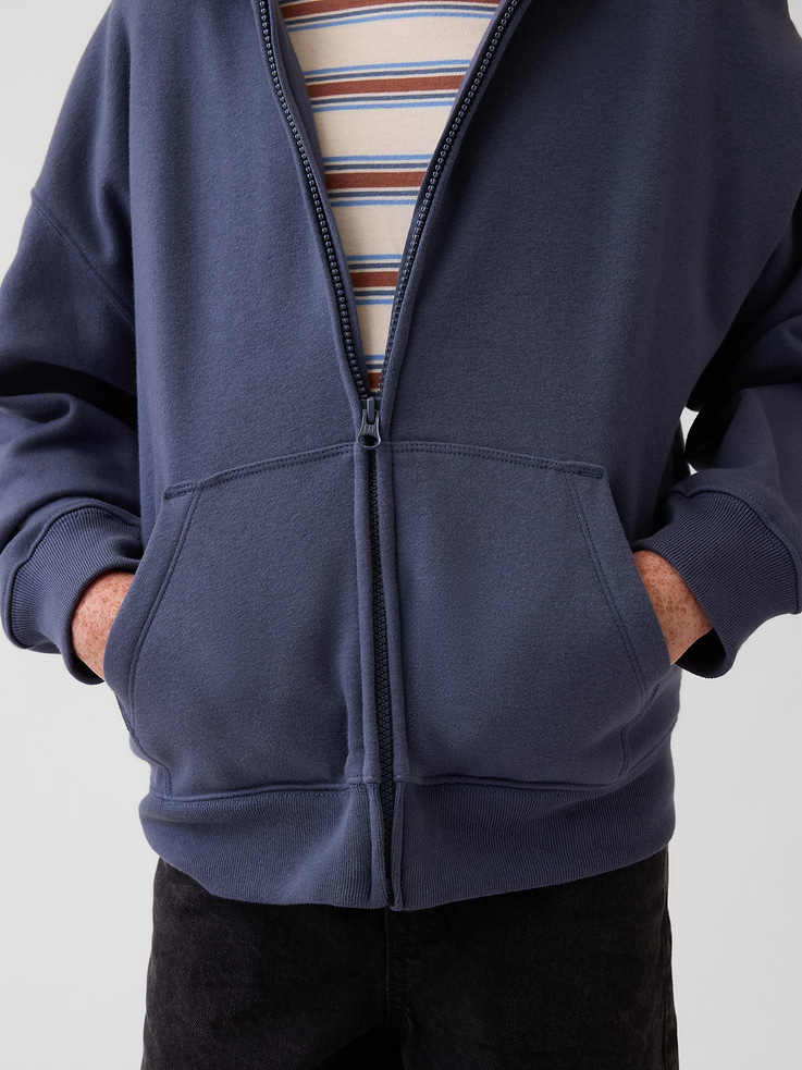Image number 5 showing, Kids VintageSoft Relaxed Zip Hoodie