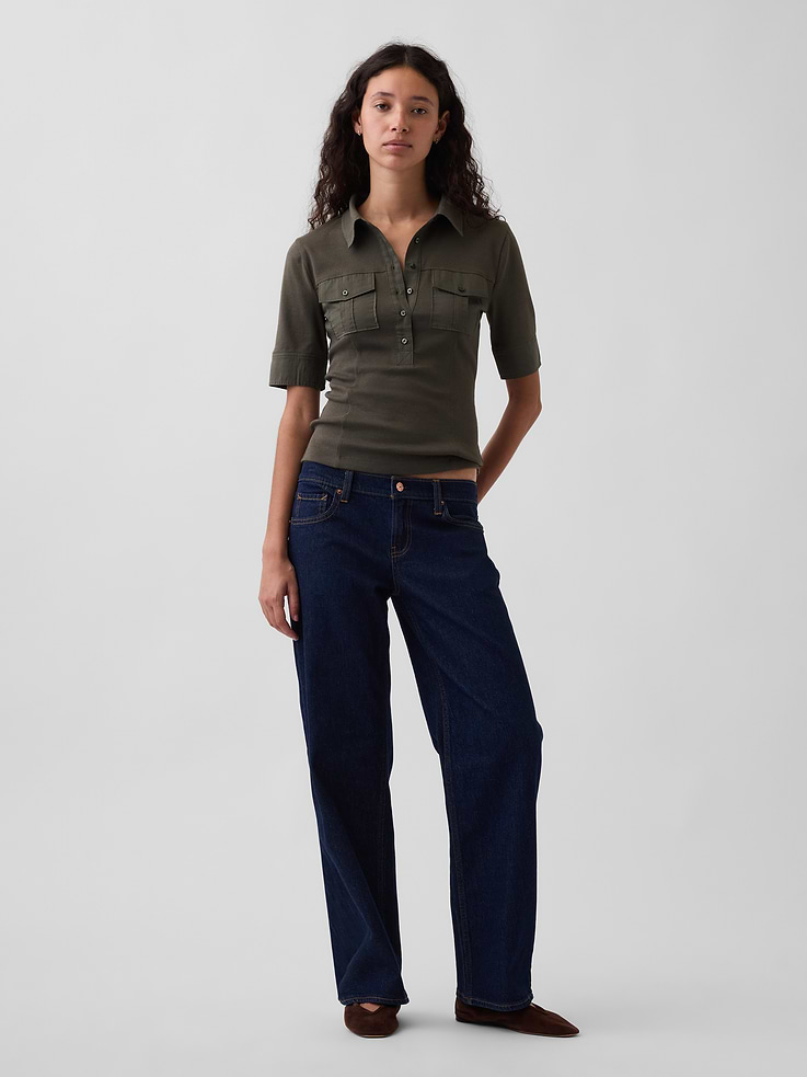 L'image numéro 2 présente T-shirt utilitaire moderne à manches au coude