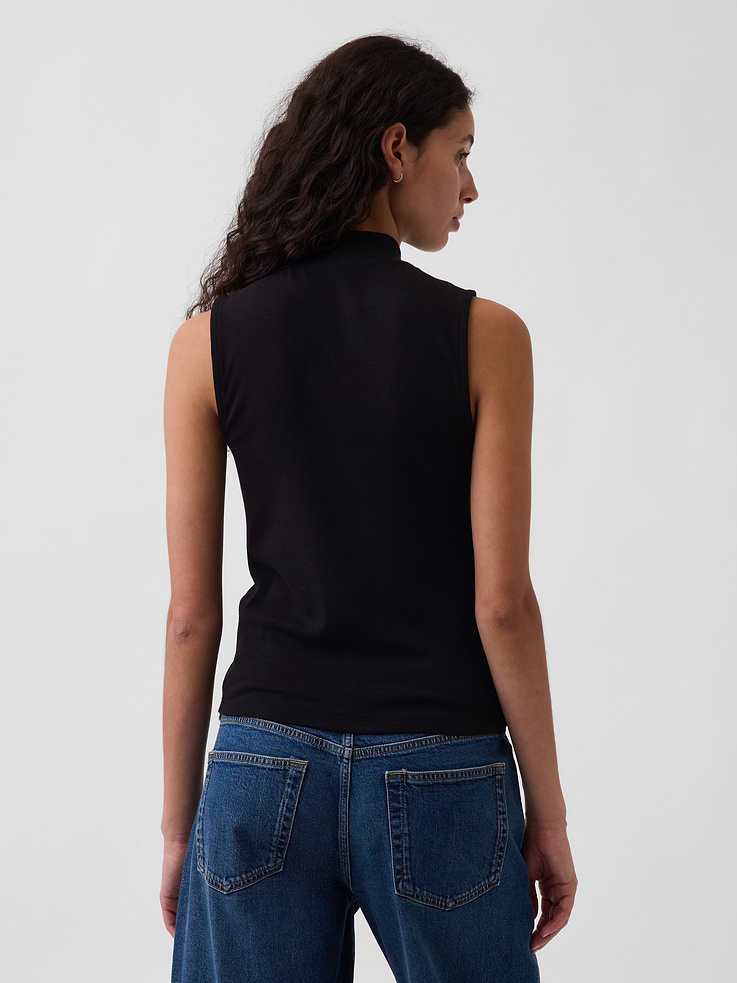 Image number 3 showing, Modern Mockneck Tank Top