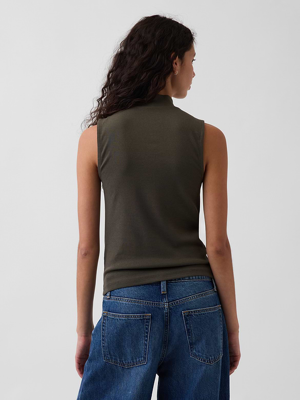Modern Mockneck Tank Top
