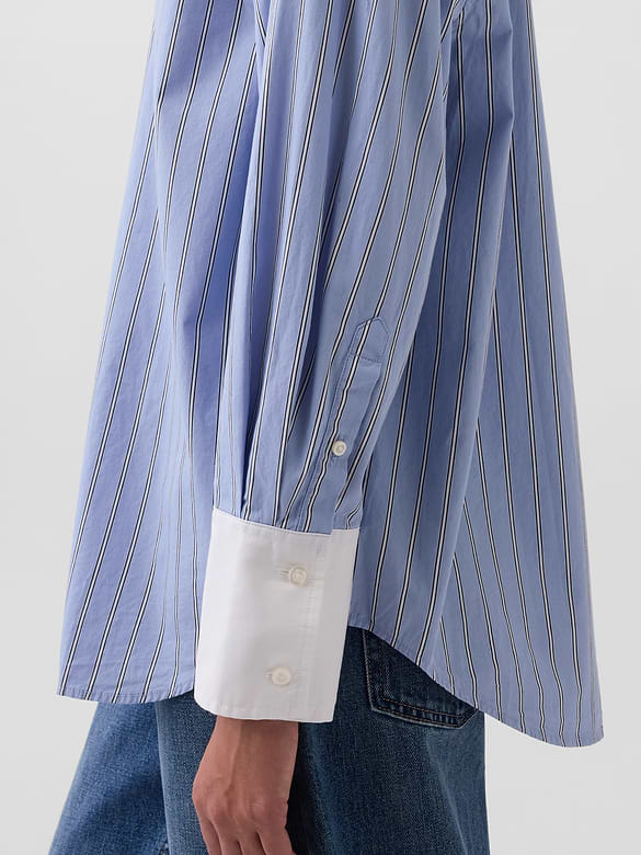 Organic Cotton Poplin Big Shirt
