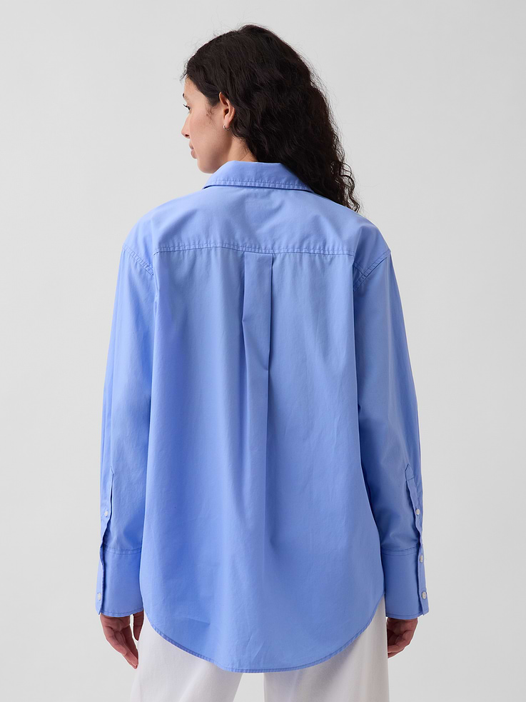 Image number 3 showing, Organic Cotton Poplin Big Shirt
