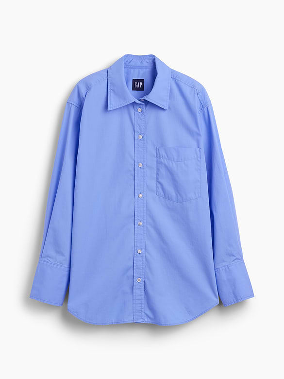 Organic Cotton Poplin Big Shirt