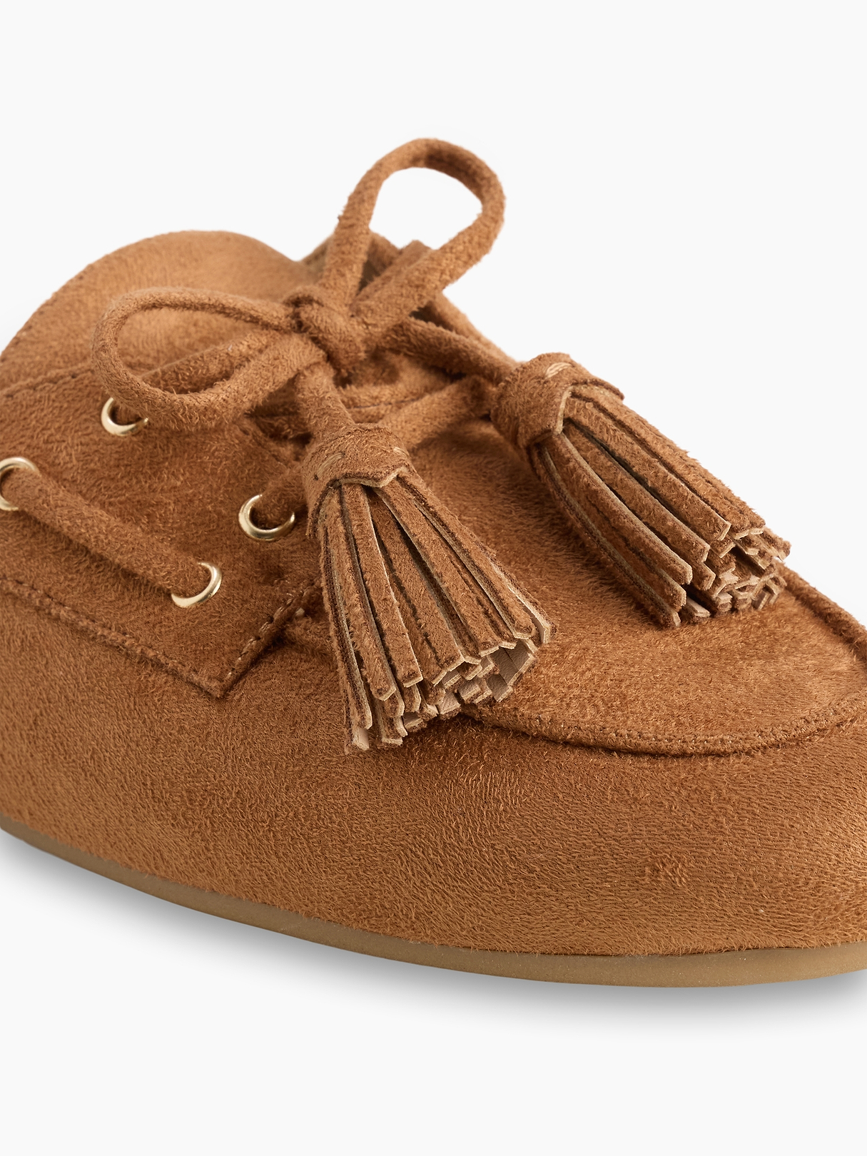 Vegan Suede Tassel Moc Mules | Gap