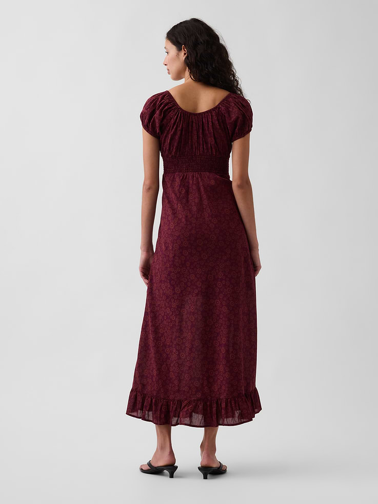 Image number 2 showing, V-Neck Ruffle Hem Maxi Dress