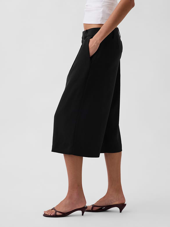 Low Rise Trouser Culotte Pants