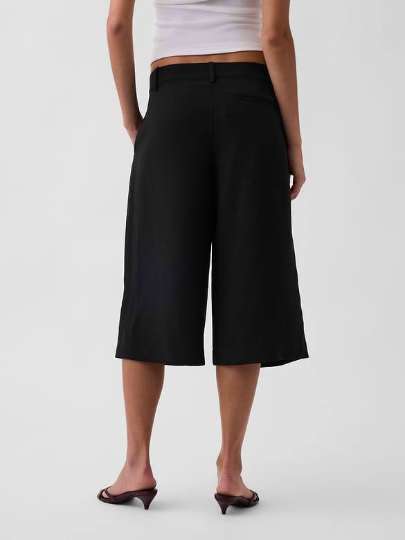 Low Rise Trouser Culotte Pants