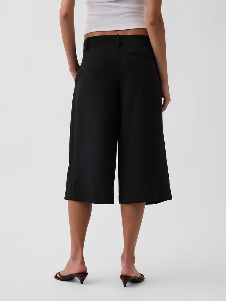 Image number 4 showing, Low Rise Trouser Culotte Pants
