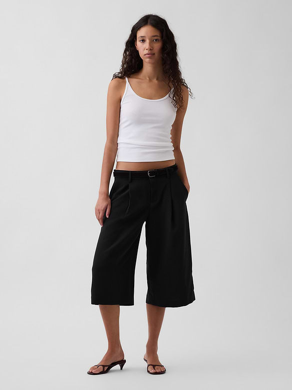 Low Rise Trouser Culotte Pants