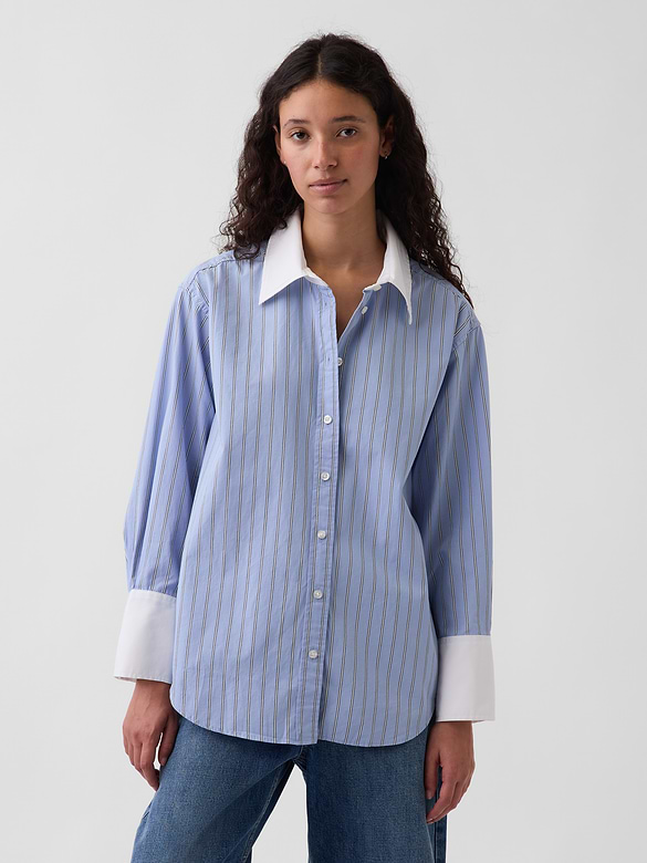 Organic Cotton Poplin Big Shirt