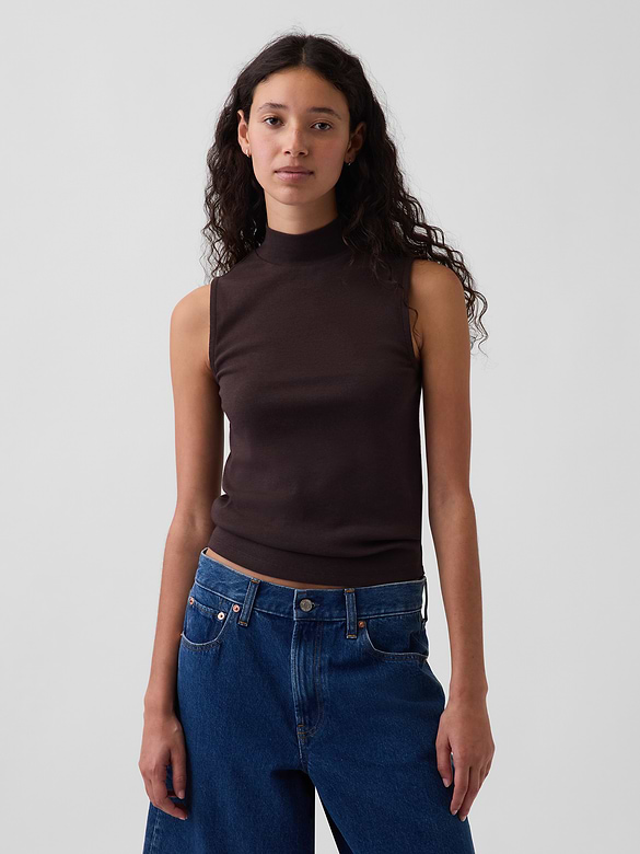 Modern Mockneck Tank Top