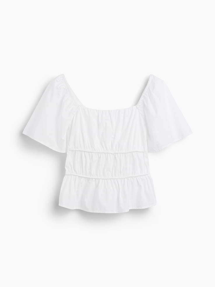 Image number 5 showing, Square-Neck Peplum Top