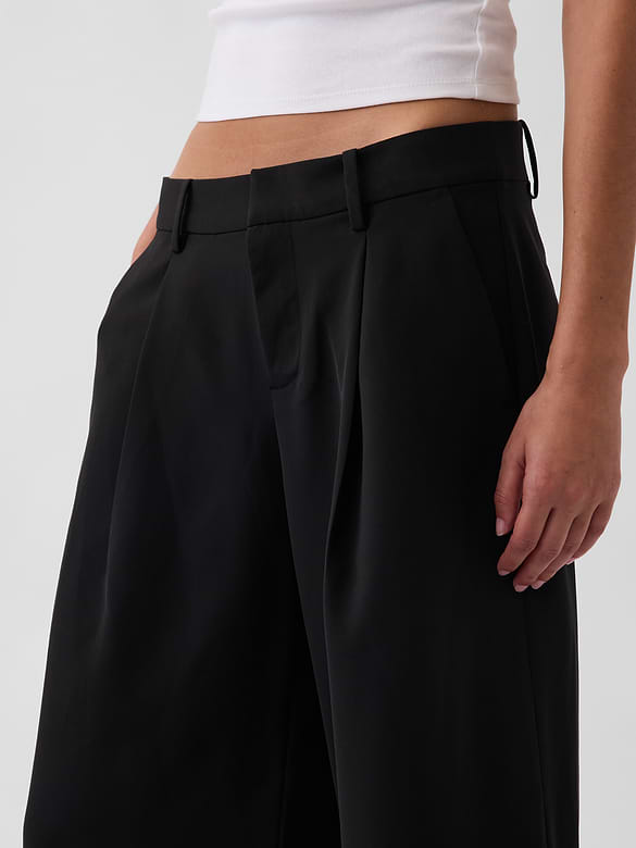 Low Rise Trouser Culotte Pants
