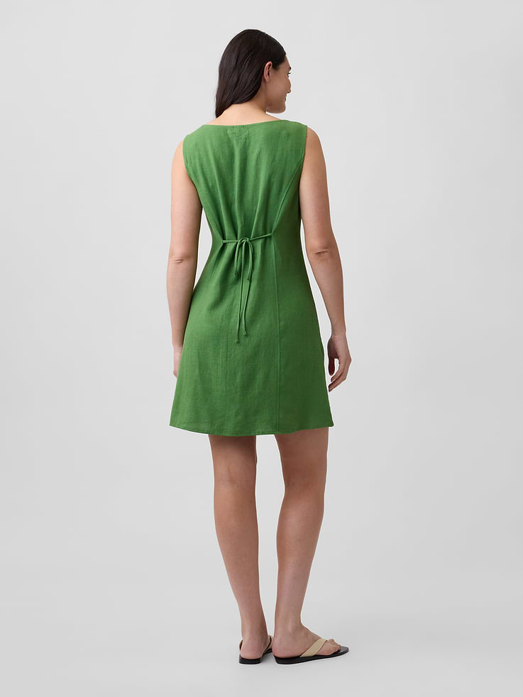 Image number 5 showing, Boatneck Button-Front Mini Dress
