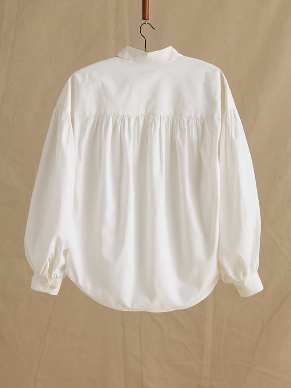 Archive Cotton Bubble-Sleeve Blouse Women's Size S