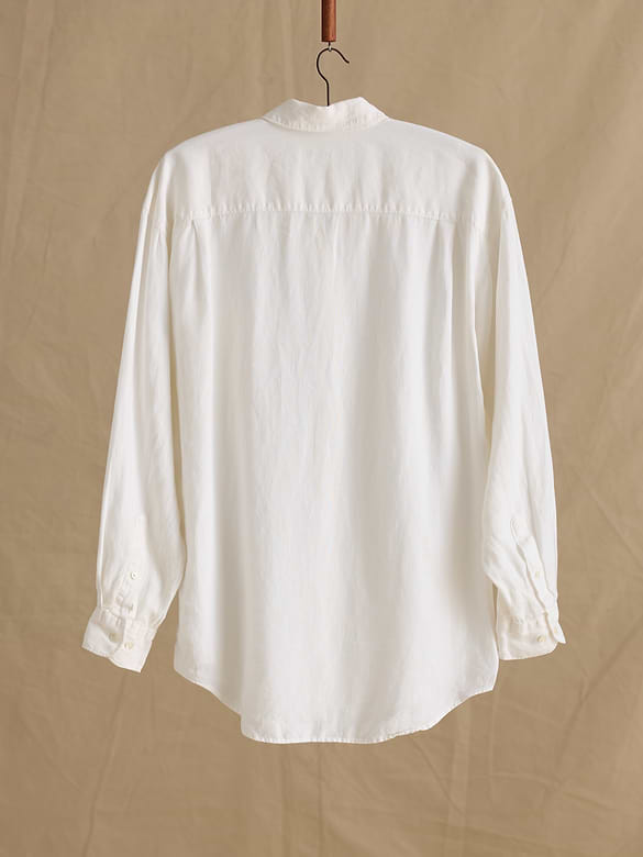 Archive Oversized Irish Linen Button-Down Shirt Men's Size M