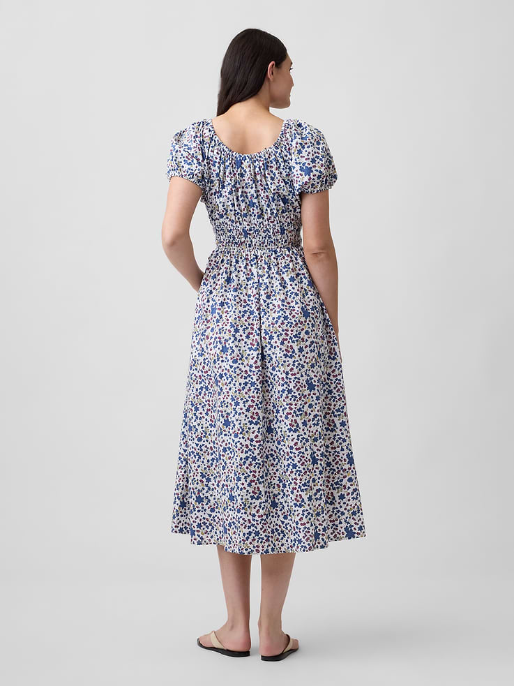 Image number 5 showing, Puff Sleeve V-Neck Maxi Dress