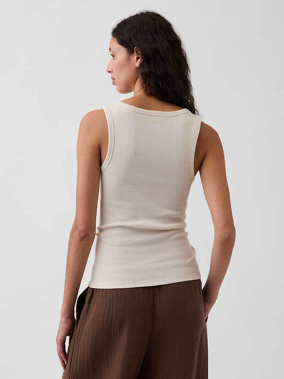 Rib Scoop Tank Top
