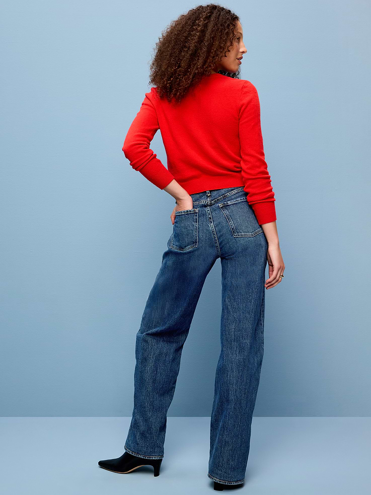 Image number 3 showing, Extra High-Waisted Wide-Leg Jeans