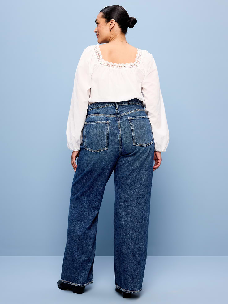 Image number 8 showing, Extra High-Waisted Wide-Leg Jeans